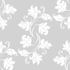 seamless abstract pattern with floral motive