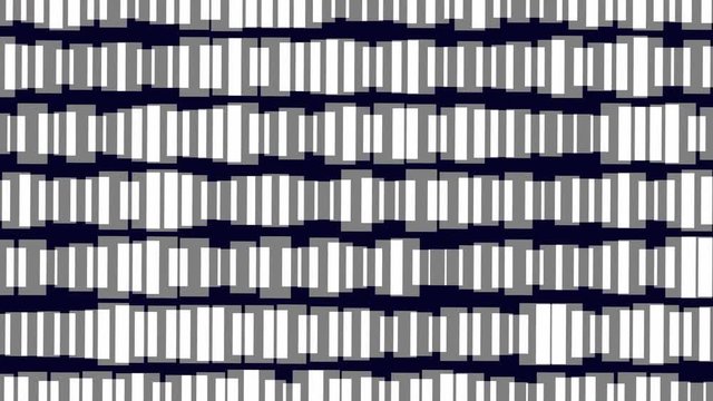  Abstract motion graphics, animation tile fractal form background for your design. Dynamic sprites and shapes rotation. Gray background. Intro