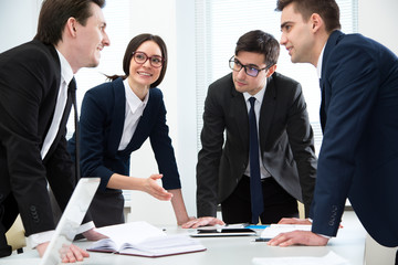 Business people working together in the office