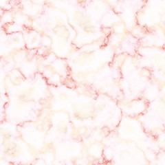 White and pink marble texture with gold. Vector background