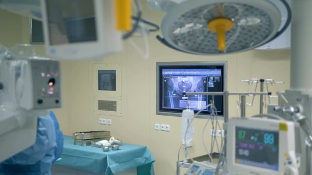 Functioning medical equipment in an operating room