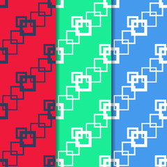 Geometric seamless pattern. Square