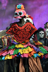 Fototapeta premium Dia de los Muertos carnival. Day of The Dead parade