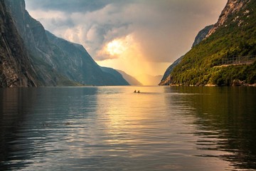 Abendstimmung am Lysefjord