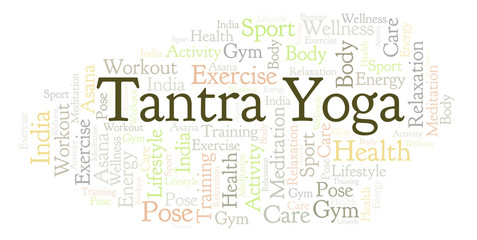 Tantra Yoga word cloud.