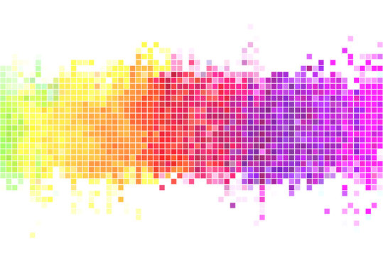 Colorful Pixels Background Illustration