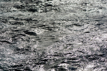 Grey Tones Water Waves Surface as Background