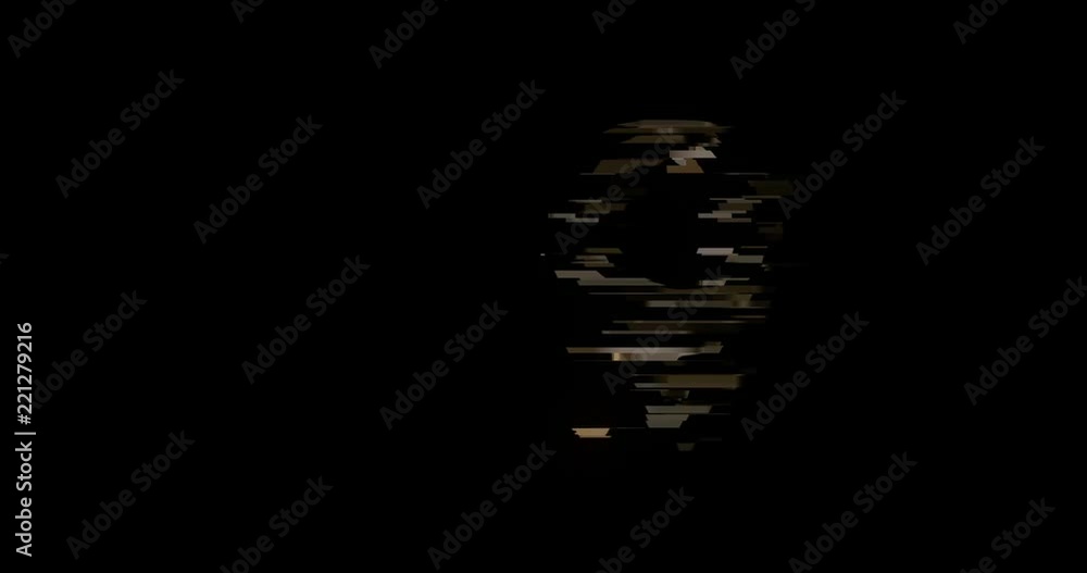 Aufkleber animation - modern map pointer glitch background.