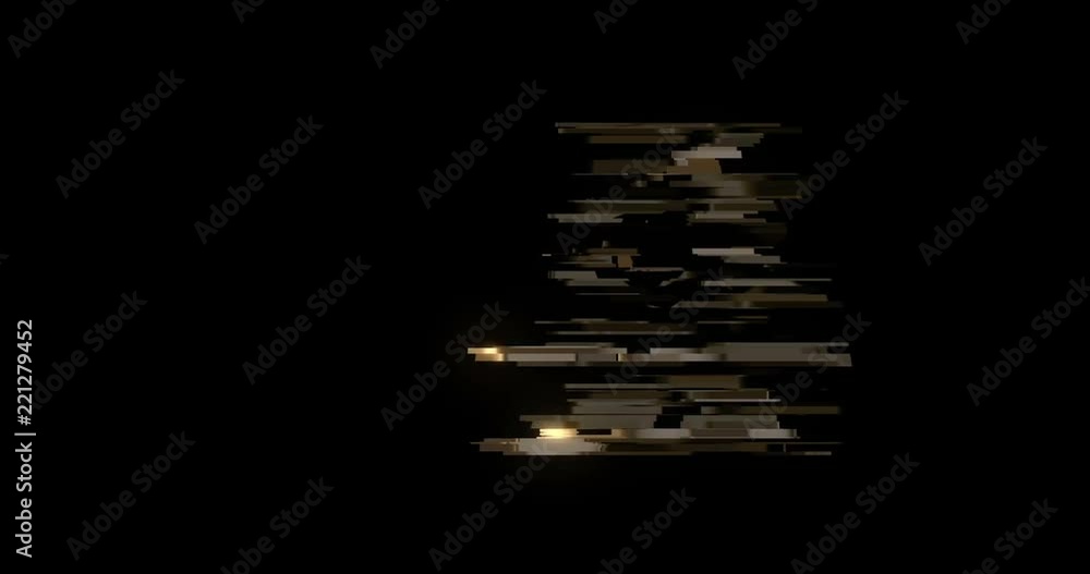Poster animation - modern map pointer glitch background.