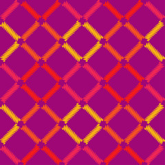 Seamless abstract geometric pattern. Mosaic texture. Brushwork. Hand hatching. Scribble texture. Textile rapport.