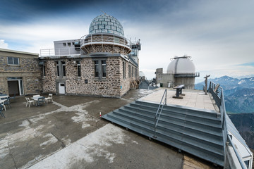 Obraz premium 1 meter telescope in Pic du Midi, France