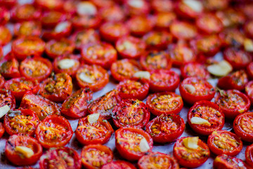 Dried cherry tomatoes.