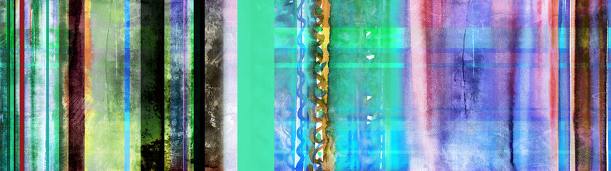 streifen aquarell bunt banner