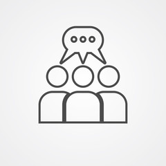 Group vector icon sign symbol