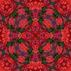 Obraz premium Seamless abstract pattern kaleidoscopic mosaic ornamental print