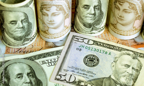 American Dollars And British Pounds Stock Photo Royalty American Dollars And British Pounds Stock Photo Royalty