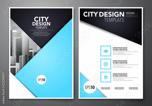 Vector Ilration Set Of Minimal Simple Business Brochure Flyer Vector Ilration Set Of Minimal Simple Business Brochure Flyer Design A4 Template Background For Annual Report