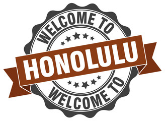 Honolulu round ribbon seal