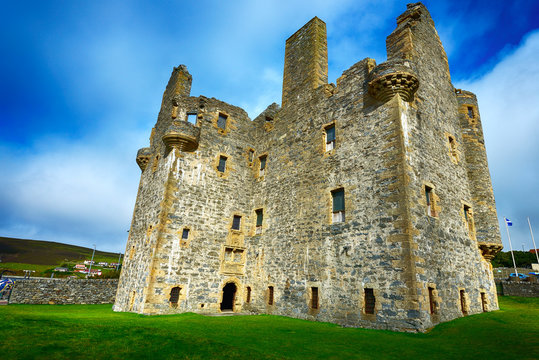 An old Scalloway Castle, Shetland.