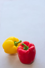 Red and yellow peppers