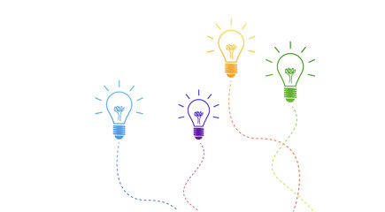 lampadina, idea, colori, creatività, idee © xyz+