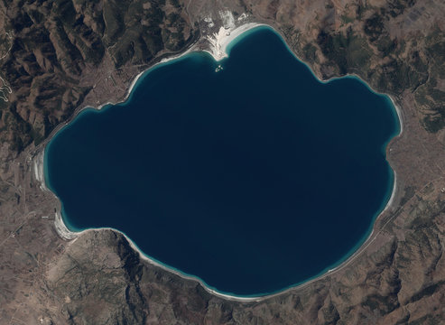 Salda Lake Bird's Eye View - Burdur , Turkey