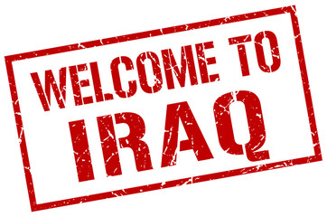 welcome to Iraq stamp