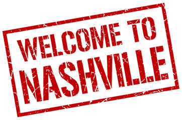 welcome to Nashville stamp