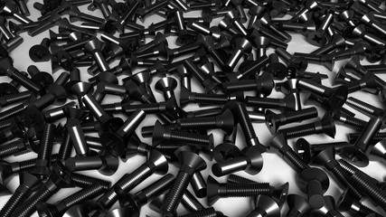 Black metal screws