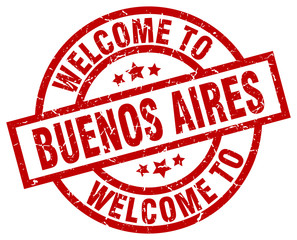 welcome to Buenos Aires red stamp