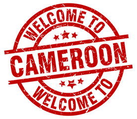 welcome to Cameroon red stamp