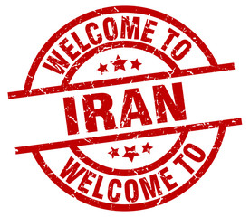 welcome to Iran red stamp