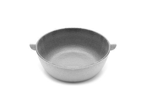 Cast iron pan, isolated on white background