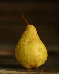 pears. pear jam. food background. top view