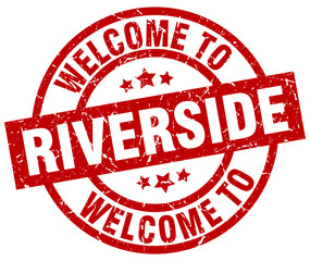 welcome to Riverside red stamp