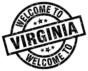welcome to Virginia black stamp