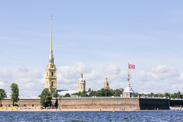 Peter and Paul Fortress on the Neva River, St. Petersburg
