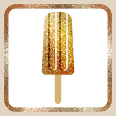 Gold Ice Cream Icon