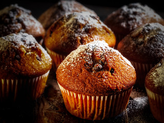 cupcakes and muffins in baking dish