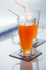 Glasses with juice