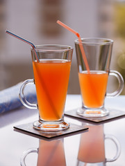 Glasses with juice