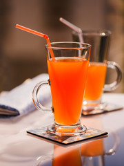 Glasses with juice