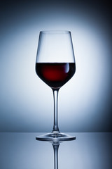 Glass of red wine