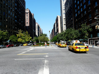 New York taxi street