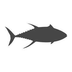 Fish simple flat icon