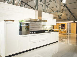Picture of a modern white kitchen