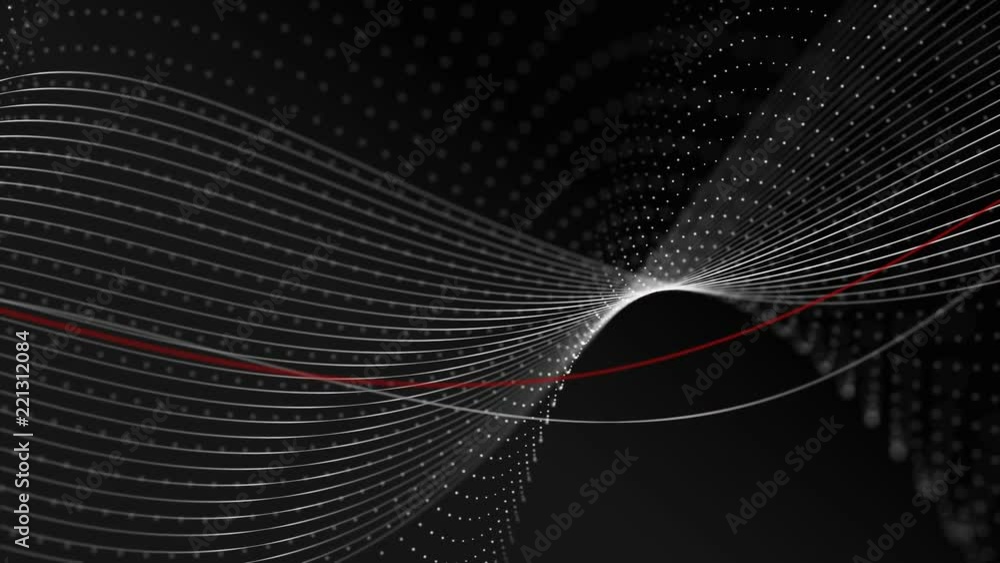 Poster elegant dynamic lines in motion. black abstract technology, business and office stylish motion backg