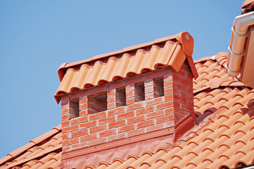 big brick smokestack