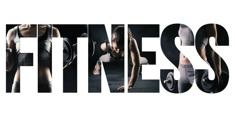 Fototapeta Fitness, healthy lifestyle and sport concept obraz