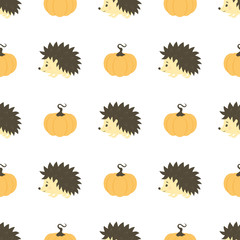 pattern with hedgehog